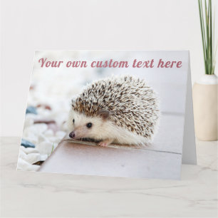 Cute Hedgehog - Custom Karte