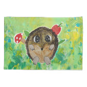 Cute Hedgehog Kissenbezug (Rückseite)