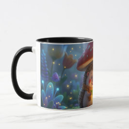 Cute Hedgehog Mushroom Woodland Coffee Mug Tasse
