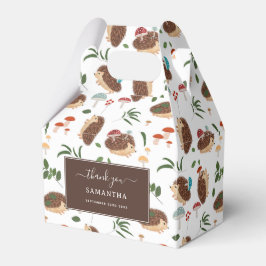 Cute Hedgehog Mushrooms Woodland Forest Animal Geschenkschachtel