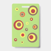 Cute hedgehog office hall pass ausweis (Back)