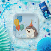 Cute Hedgehog Party Paper Plates Pappteller (Party)