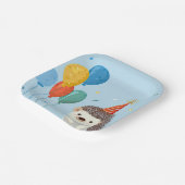 Cute Hedgehog Party Paper Plates Pappteller (Gewinkelt)