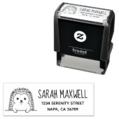 Cute Hedgehog Return Address Permastempel (Beispiel)
