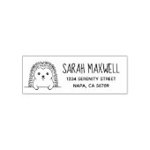 Cute Hedgehog Return Address Permastempel (Design)