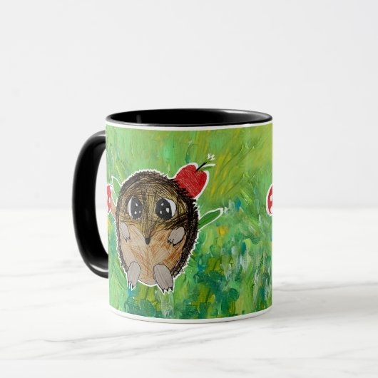 Cute Hedgehog Tasse (Vorderseite Links)