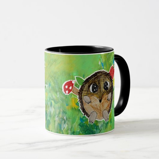 Cute Hedgehog Tasse (VorderseiteRechts)