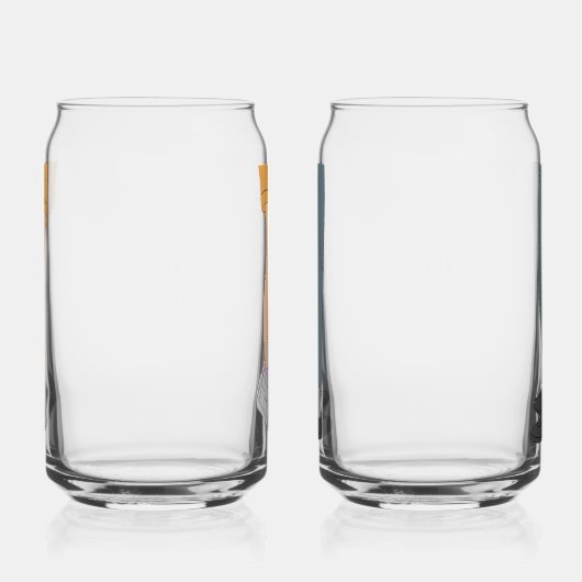Cute Height Difference Couple Drinkware Set Dosenglas (Rechts)