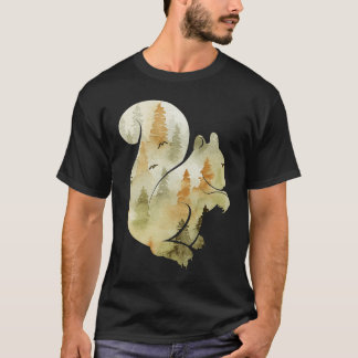 Cute Hello Fall Squirrel Autumn  Animal Leaf T-Shirt