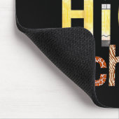 Cute Hello High School Animal Print Teacher Back T Mousepad (Ecke)