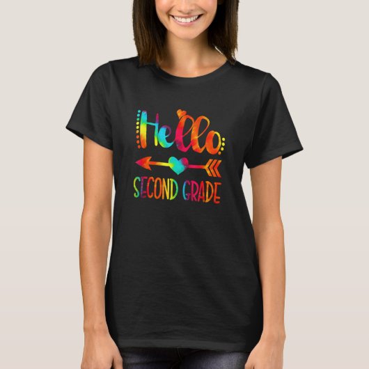 Cute Hello Second Grade 2nd Grade Back To School G T-Shirt (Vorderseite)