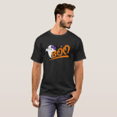 Cute Hey Boo Ghost Girls Kids Happy Halloween geht T-Shirt (Vorne ganz)