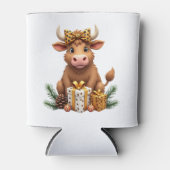 Cute Highland Cow Christmas Santa Highland Cow Lov Dosenkühler (Vorderseite)