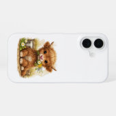 Cute Highland Cow iPhone 16 Case Kawaii Hülle (Rückseite (Horizontal))