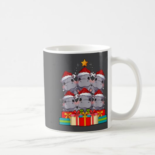 Cute Hip Le Hiptamus Christmas Tree Xmas Hat Kaffeetasse (Rechts)