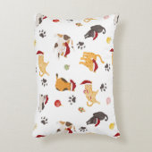 Cute Holiday Cat Pattern Dekokissen (Vorderseite(Vertikal))