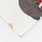 Cute Holiday Cat Pattern Fleecedecke (Ecke)