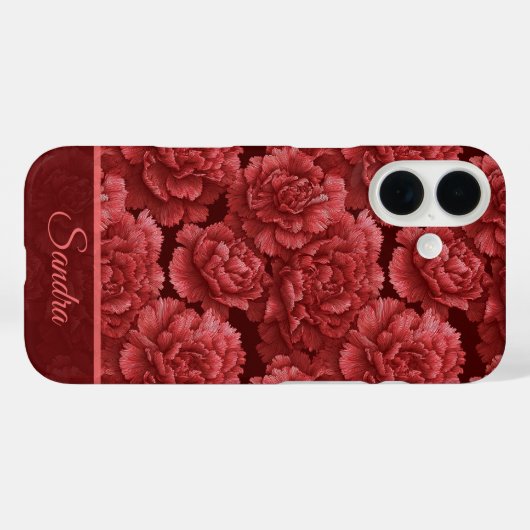 Cute Holiday Gift Carnation Custom Case-Mate iPhone Hülle (Rückseite (Horizontal))