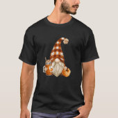 Cute Holiday Gnome For Thanksgiving With Fall Pump T-Shirt (Vorderseite)