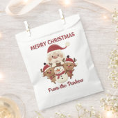 Cute Holiday personalized favor gift bag Geschenktütchen (Ausgeschnitten)