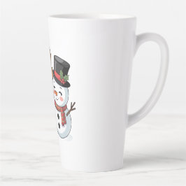 Cute Holiday Reindeer & Snowman Milchtasse