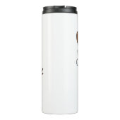 Cute Holiday Reindeer & Snowman Thermosbecher (Rückseite)