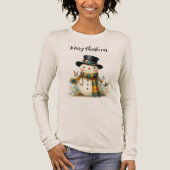 Cute Holiday Snowman T-Shirt Tri-Blend Shirt (Vorderseite)