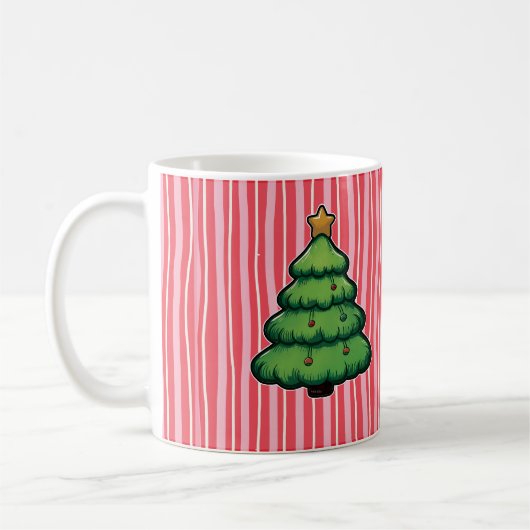 Cute Holiday Tree Coffee Mug Kaffeetasse (Links)