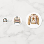 CUTE HOLIDAY WINTER CHRISTMAS SWEATERS KONFETTI (Vorderseiten)