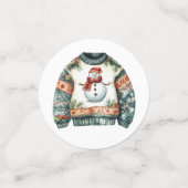 CUTE HOLIDAY WINTER CHRISTMAS SWEATERS KONFETTI (Klein Vorderseite)