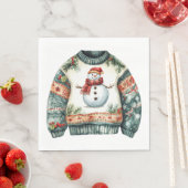 CUTE HOLIDAY WINTER CHRISTMAS SWEATERS SERVIETTE (Beispiel)