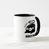 Cute “Holy Moly” Angel Mole Mug – Funny Animal  Tasse (VorderseiteRechts)