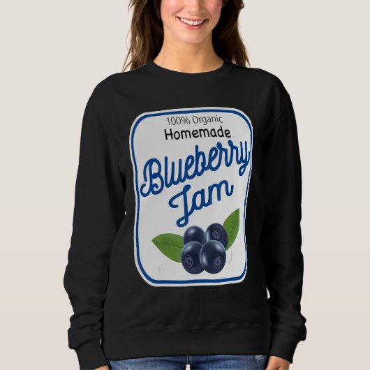 Cute Homemade Blueberry Jam Easy Lazy Halloween Co Sweatshirt (Vorderseite)