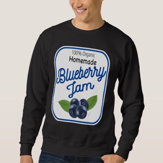 Cute Homemade Blueberry Jam Easy Lazy Halloween Co Sweatshirt (Vorderseite)