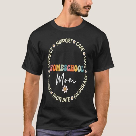 Cute Homeschool Mom Squad Appreciation Week back t T-Shirt (Vorderseite)