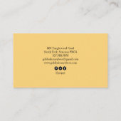 Cute Honey Bee Apiary Beekeeper Honey Products  Visitenkarte (Rückseite)