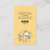 Cute Honey Bee Apiary Beekeeper Honey Products  Visitenkarte (Rückseite)