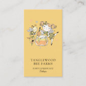 Cute Honey Bee Apiary Beekeeper Honey Products Visitenkarte (Vorderseite)