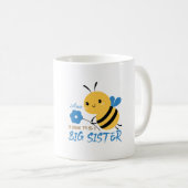 Cute Honey Bee Big Sister Custom Name Coffee Mug Kaffeetasse (VorderseiteRechts)