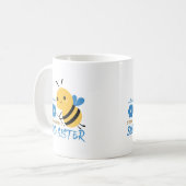 Cute Honey Bee Big Sister Custom Name Coffee Mug Kaffeetasse (Vorderseite Links)