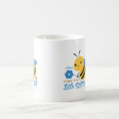 Cute Honey Bee Big Sister Custom Name Coffee Mug Kaffeetasse (Mittel)