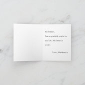 Cute Honey Bee Easy Custom Message Valentines day Karte (Innenseite)