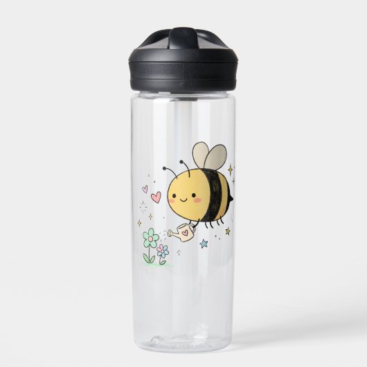 Cute Honeybee Kawaii Bumblebee for teachers gift Trinkflasche (Vorderseite)