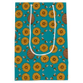 Cute Honeybee Mittlere Geschenktüte (Rückseite)