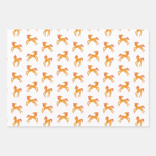 Cute horse  geschenkpapier set (Vorderseite 3)