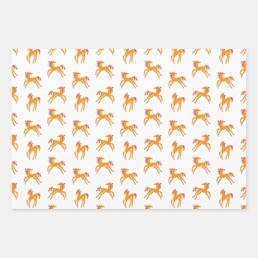 Cute horse geschenkpapier set (Vorderseite 2)