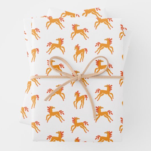 Cute horse geschenkpapier set (Beispiel)