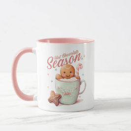 Cute Hot Chocolate Season Sweet Christmas Tasse