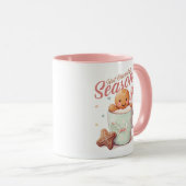 Cute Hot Chocolate Season Sweet Christmas Tasse (VorderseiteRechts)