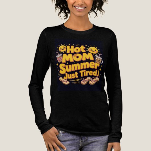 Cute hot mom summer (just tired) Tri-Blend shirt (Vorderseite)